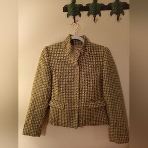 Green Tweed Like Blazer sz 4